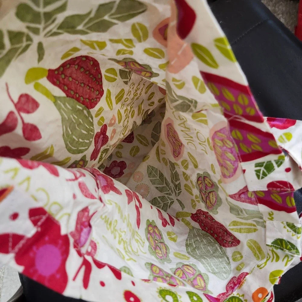 Gudrun Sjoden 2023 Organic Cotton Tote Bag Botanical Floral Reusable Shopper